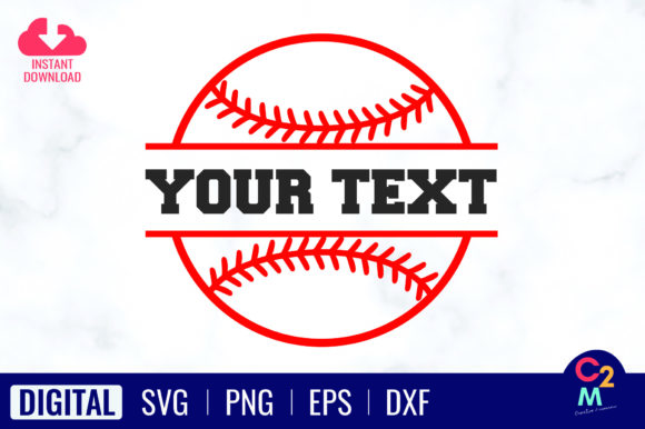 Baseball Monogram Design SVG for T-Shirt Graphics & Branding