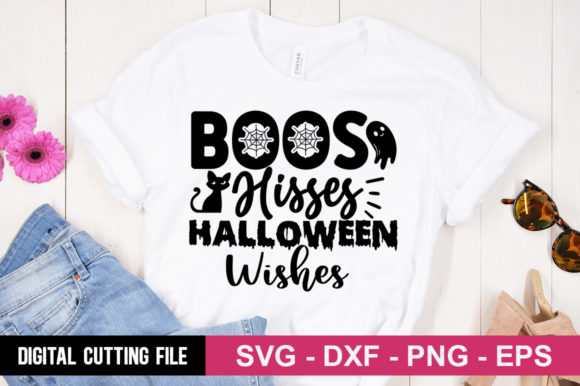 Boos Hisses Halloween Wishes SVG: Graphics for T-Shirt Designs