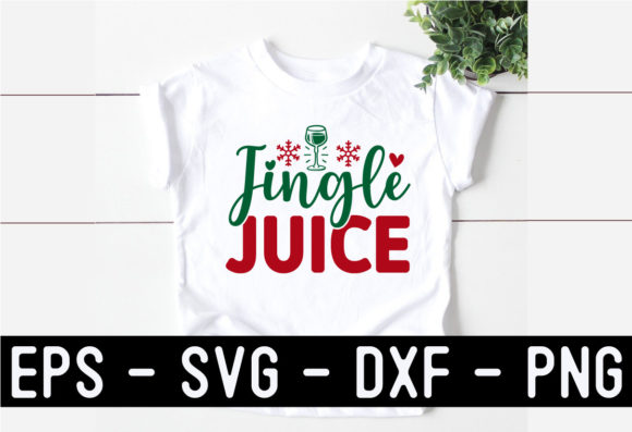 Christmas Wine SVG Graphics & T-Shirt Design