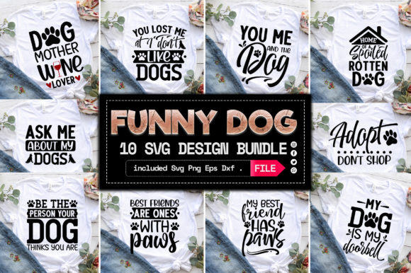 Dog Bundle Vol 1: Graphics & T-Shirt Designs