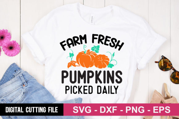 Farm Fresh Pumpkins Picked Daily SVG