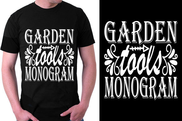 Garden Svg Design, Garden Tools Monogra