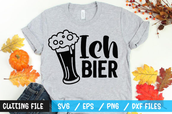 Ich Bier SVG Graphics for T-Shirt Designs