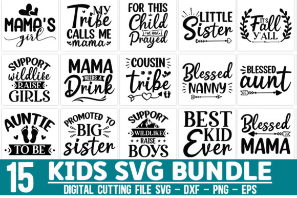 Kids Bundle: Graphics & T-Shirt Designs