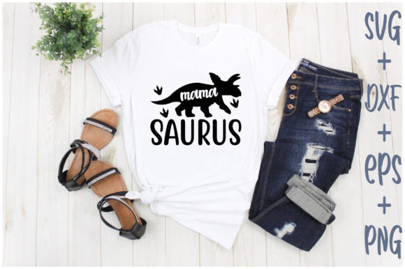 Mama Saurus Graphics for T-Shirt Designs