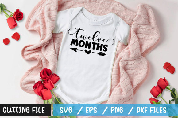 Twelve Months SVG: Graphics for T-Shirt Design Projects