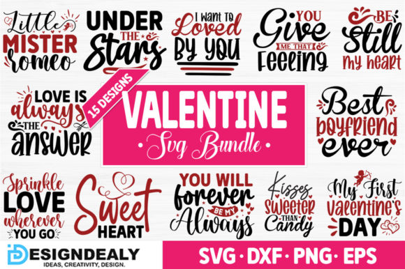 Valentine SVG Bundle for Graphics & T-Shirt Designs